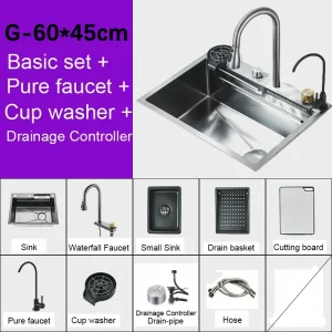 Multifunction 304 Stainless Steel Kitchen Sink